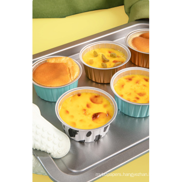 Colorful disposable cake tin aluminum foil cake cup